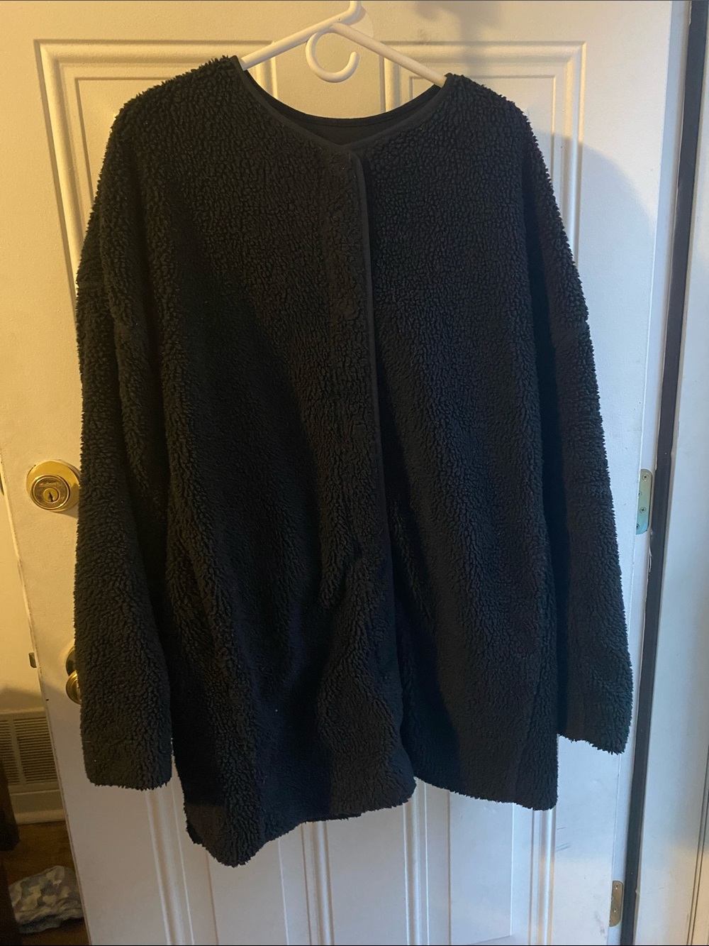 GAP Black Teddy Sherpa Jacket for Women